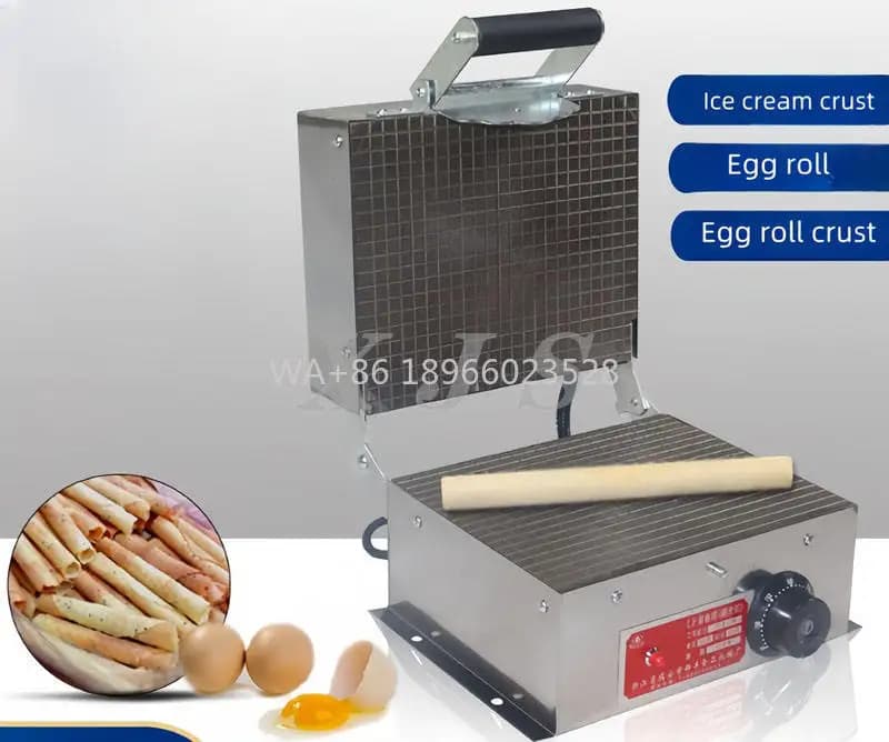 Macchina per cono gelato Torta per pizza Frittura Grill Strumento Elettrico Rotolo di uova Maker Frittata croccante Crepe Teglia Waffle Pancake