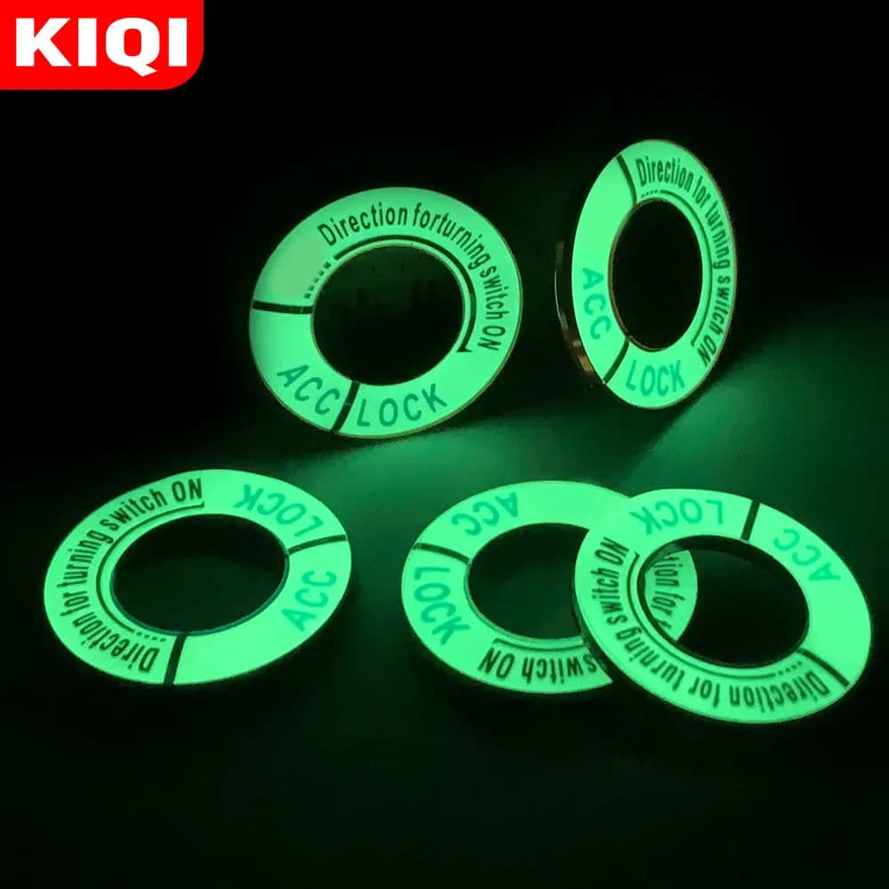 Auto Portachiavi di Accensione Copertura Trim Decorativo Adesivi Luminosi per Peugeot 208 301 307 308 2008 3008 5008 Accessori Auto-styling