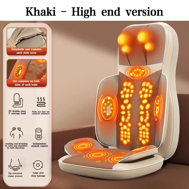 Shiatsu massage chair for the whole body Electrical mattress for the body Multifunctional massage for the body Kneading back cushion for shoulders and neck