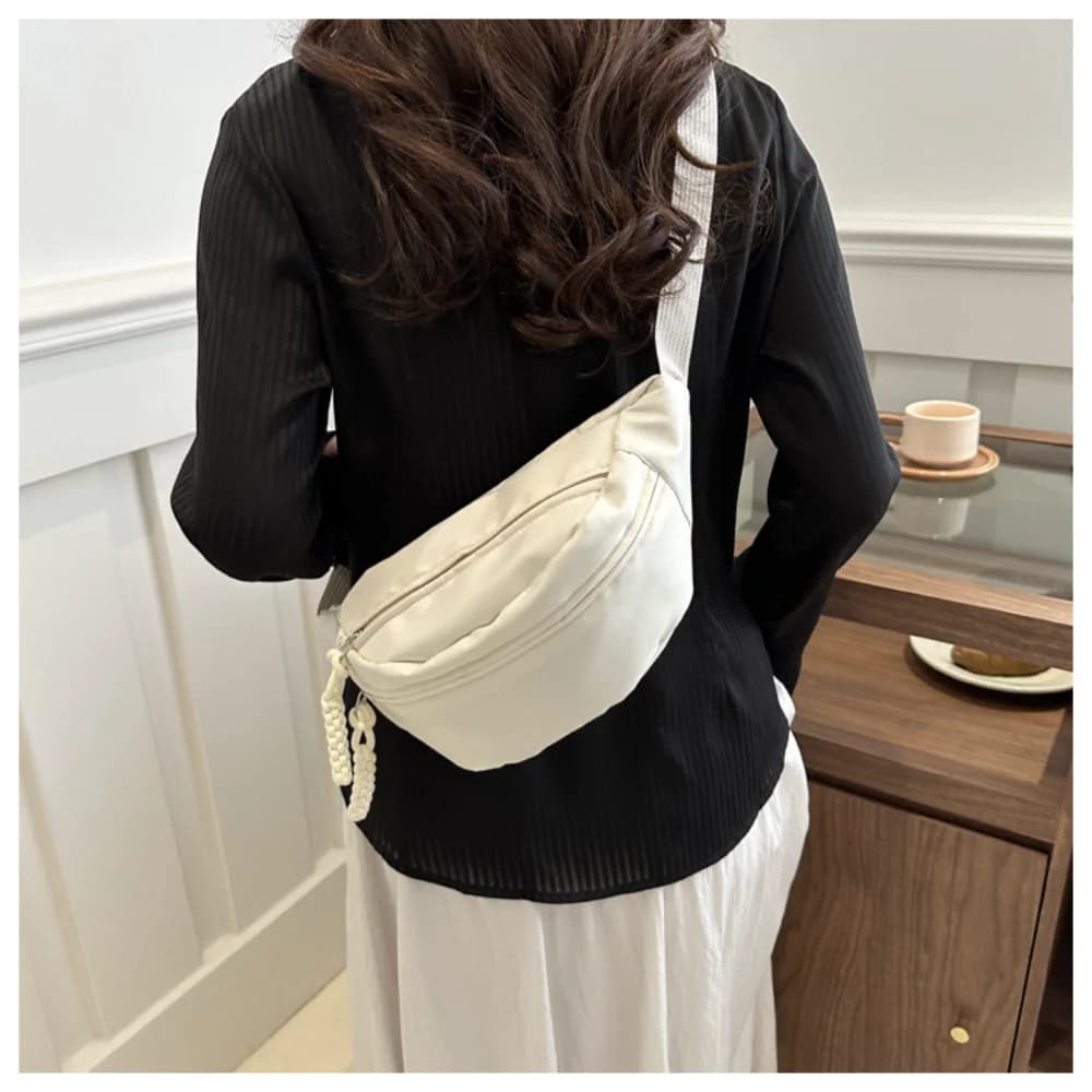 Bags on the chest Banana bag for woman Shoulder bag with canvas Shoulder bag Marsupi Random Marsupi Sport bag half moon
