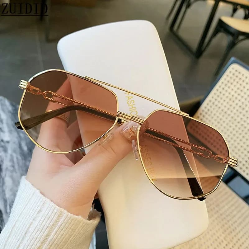 Occhiali da sole Donna Trendy Vintage Designer Occhiali da sole Uomo Occhiali moda di lusso Luxe Oculos Lentes De Sol Mujer Zonnebril