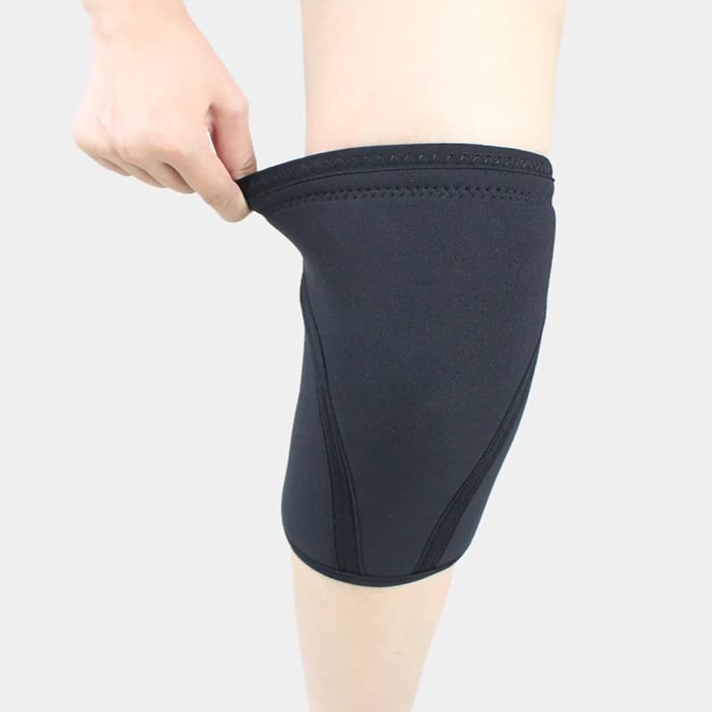 Ginocchiere da 7 mm Supporto per uomo Donna Palestra Sport Compressione Protezione per ginocchio in neoprene per sollevamento pesi CrossFit