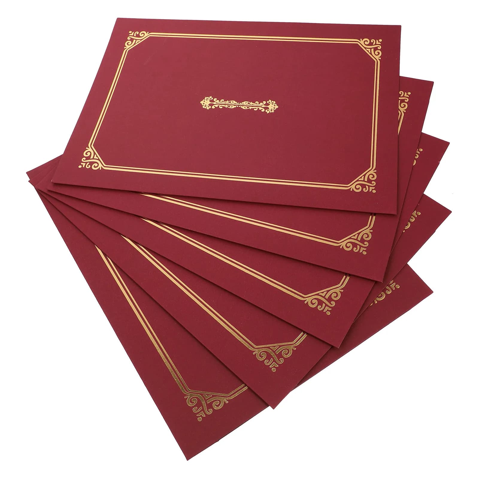 5 pcs File Organizer Document Office Folder Halloween Christmas New Year Award Certificate Holder Certificate Holders Covers