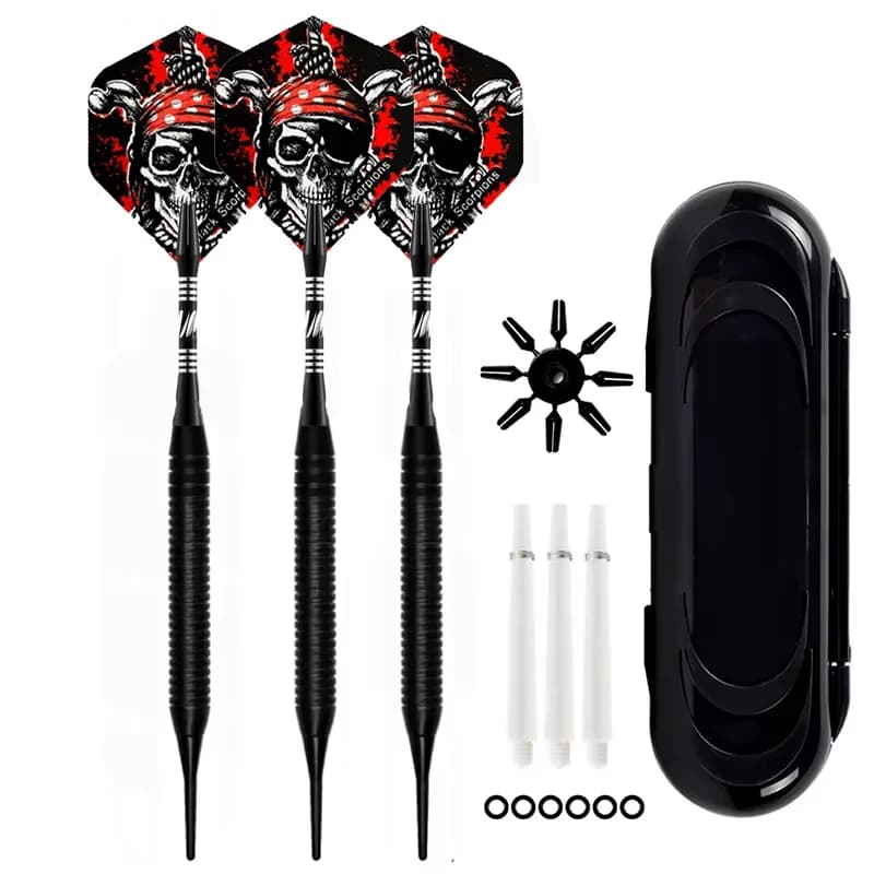 Freccette professionali con punta morbida da 20 g Set di freccette con punta in plastica per interni per giochi di freccette elettroniche Scatola di plastica per giochi da bar