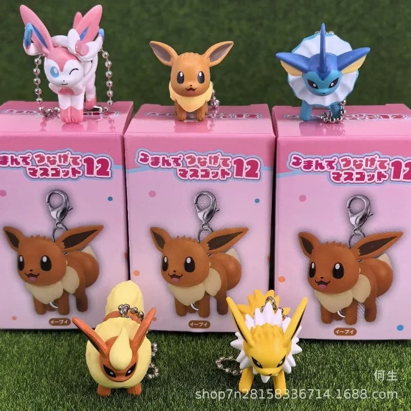 Pokemon Blind Box Toys Cute Cartoon Figure Charizard Eevee Doll Modello Ciondolo Giocattoli Raccogliere Ornamenti Regali per bambini