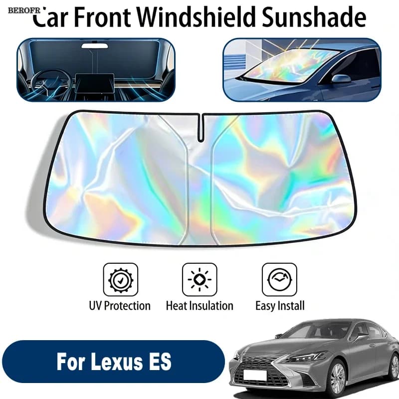 Windshield Sun Shade For Lexus ES Foldable UV Reflective Front Window Sun Protection Cover Accessories