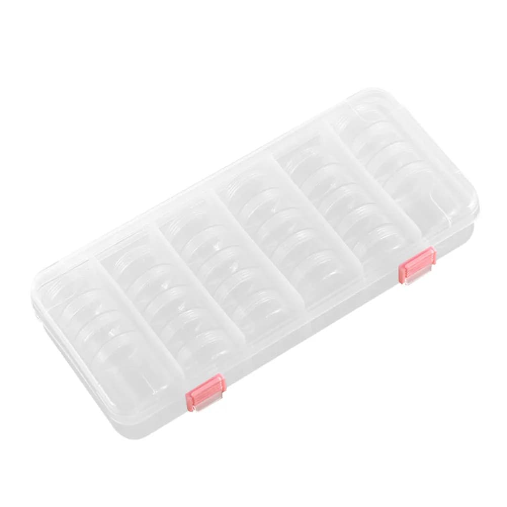 Multipurpose Transparent Storage Box for Nail Art Tools, Jewelry, Earrings, Beads, Home Organizer, Office, Hotel, Bedroom, Desk