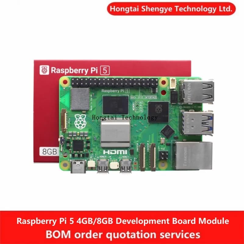 New Original Raspberry Pi 5 4GB 8GB Development Card Computer AI Artificial Intelligence Module Piton Programming Linux Kit