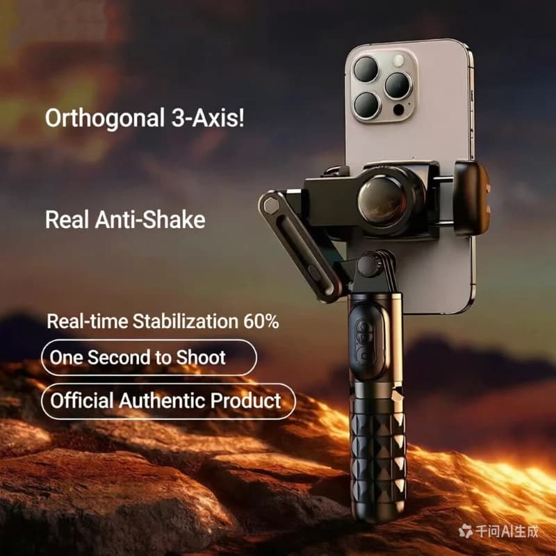 Smart Portable Gimbal 360-degree rotation Voltage that follows the recovery Smartphone Stabilizer Tripode Gimbal for Xiaomi iPhone Samsung Sony