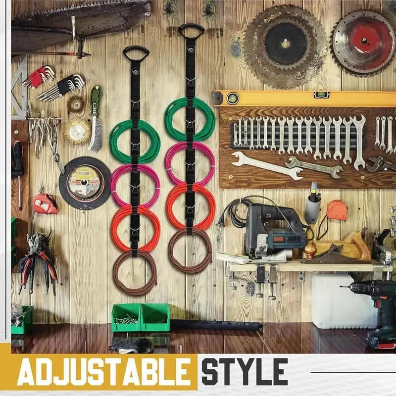 2 extension cable storage package extension cable reels for extension cable clamps for durable electric cables Adjustable cable guides Garden pipe