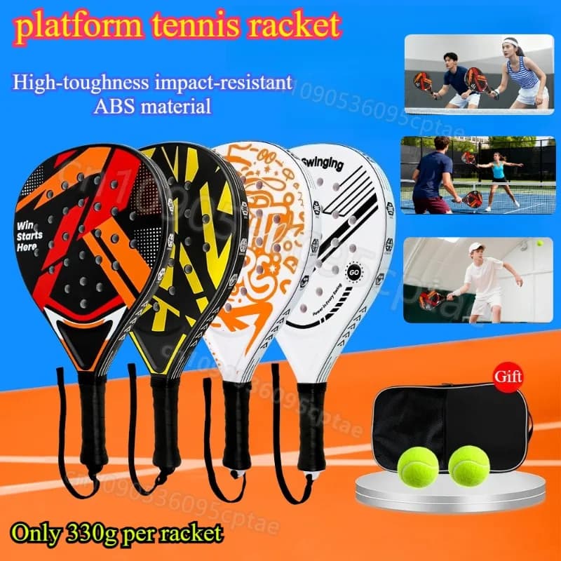 Anti-vibration plastic padel rack, cheap for beginners and intermediates, also for beach tennis