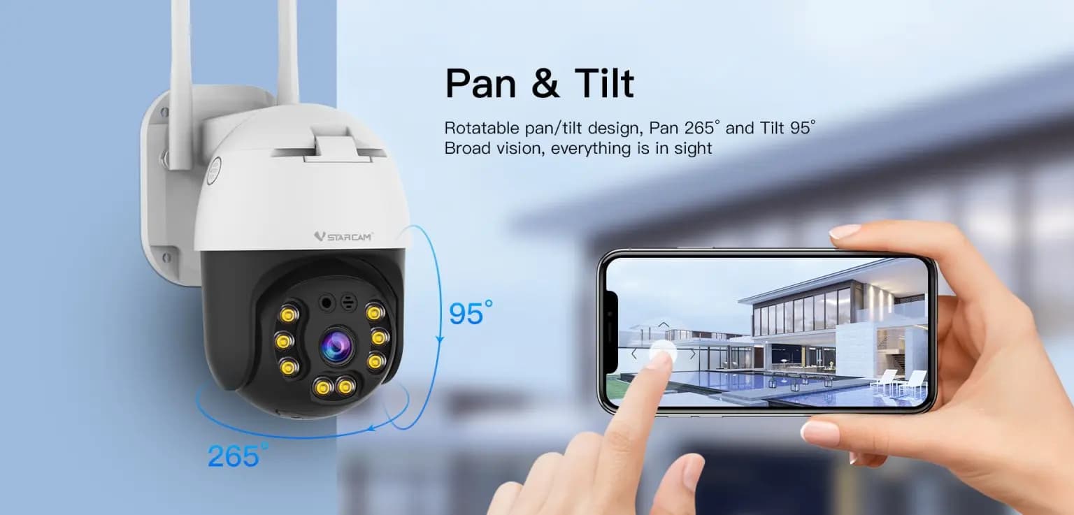 Vstarcam CS64 3MP 1296P O-Kam APP Telecamera dome IP WIFI a colori AI Rilevazione umanoide Sicurezza domestica CCTV Baby Monitor