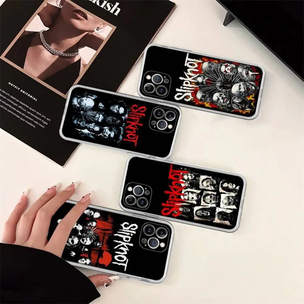 Slipknot band For iPhone 17 16 16e 15 14 13 12 11 Pro Max Mini Plus Phone Case