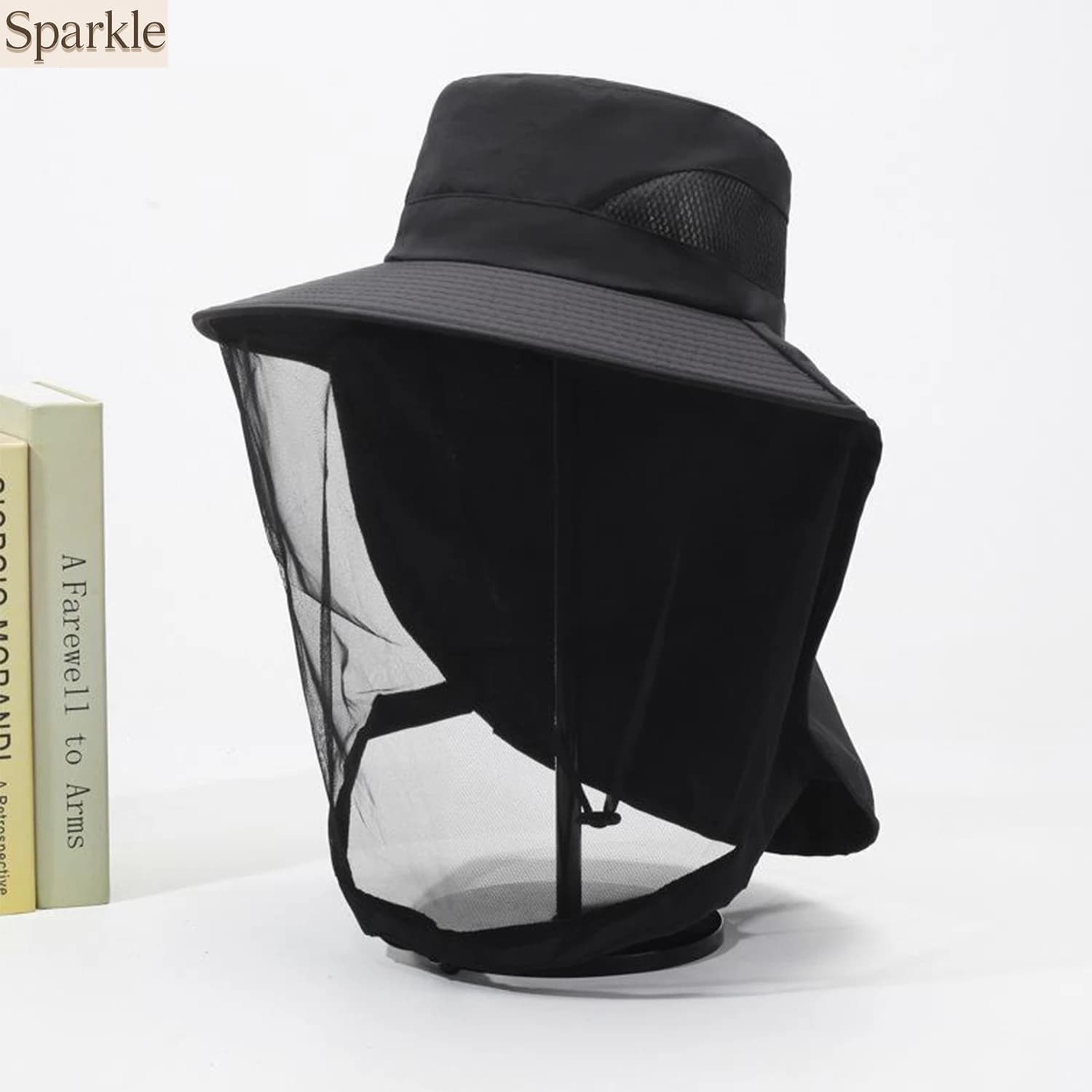 Cappello Unisex Pieghevole con Zanzariera Nascosta, Protezione da Insetti e Api, Cappellino Casual da Esterno con Protezione Solare per la Pesca