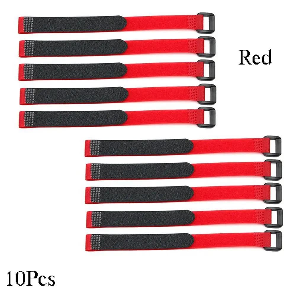 10 Pezzi di Cinghie Antiscivolo in Nylon Multicolore per Batterie Eachine e Lipo, Accessori RC