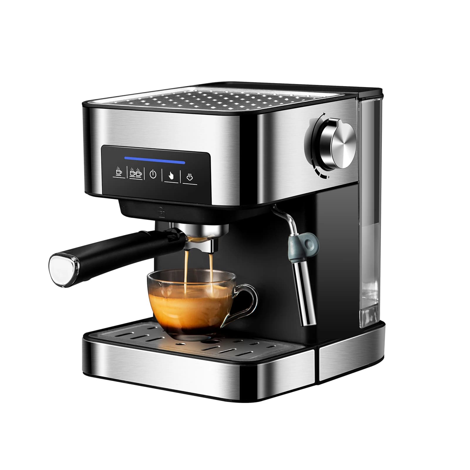 3-in-1 Automatic Latte Machine, 850W Espresso Maker, 20 Bar Cappuccino Maker, Milk Tank, PCB Control, Home Coffee System
