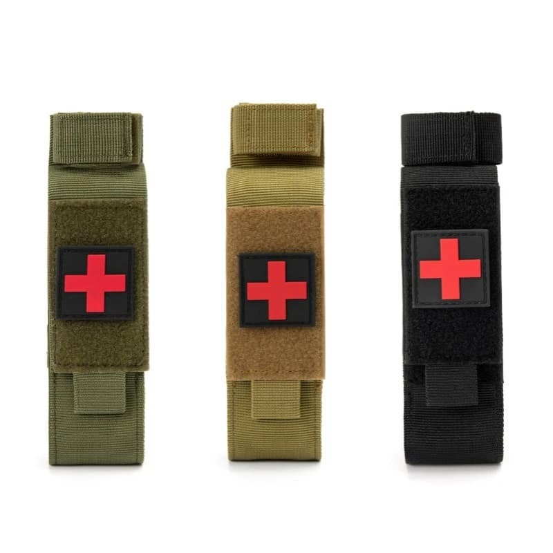 New Tactical Case for First Aid Nylon Hemostatic Lace for Cats Single Gun Case for Outdoor Hunting Knife for Medical Scissors