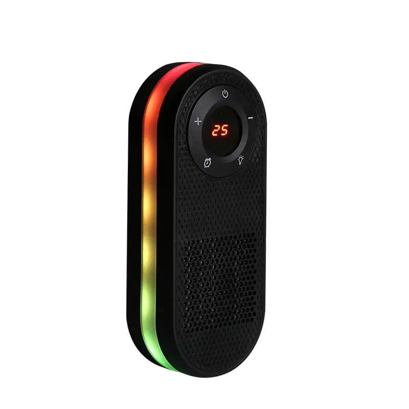 Mini riscaldatore elettrico con luci colorate, adatto per scrivanie da ufficio, uso domestico e come piccolo riscaldatore a parete