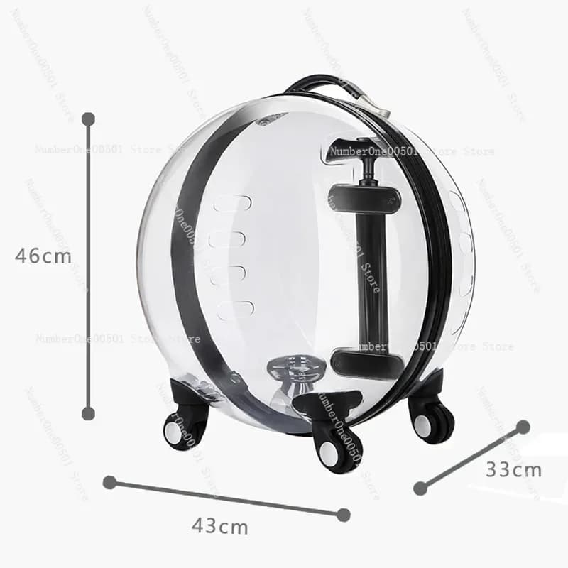 Trasportino per animali domestici MNST-K10, trasparente a forma di capsula spaziale, borsa da viaggio portatile per cani e gatti, zaino da viaggio.