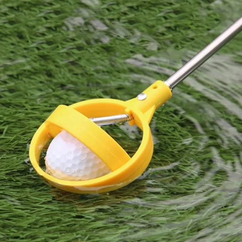【Happy】Strumenti per il recupero delle palline da golf, raccoglitore telescopico per palline da golf, ausili per l'allenamento del golf, raccoglitore automatico con blocco a ventosa per palline da golf