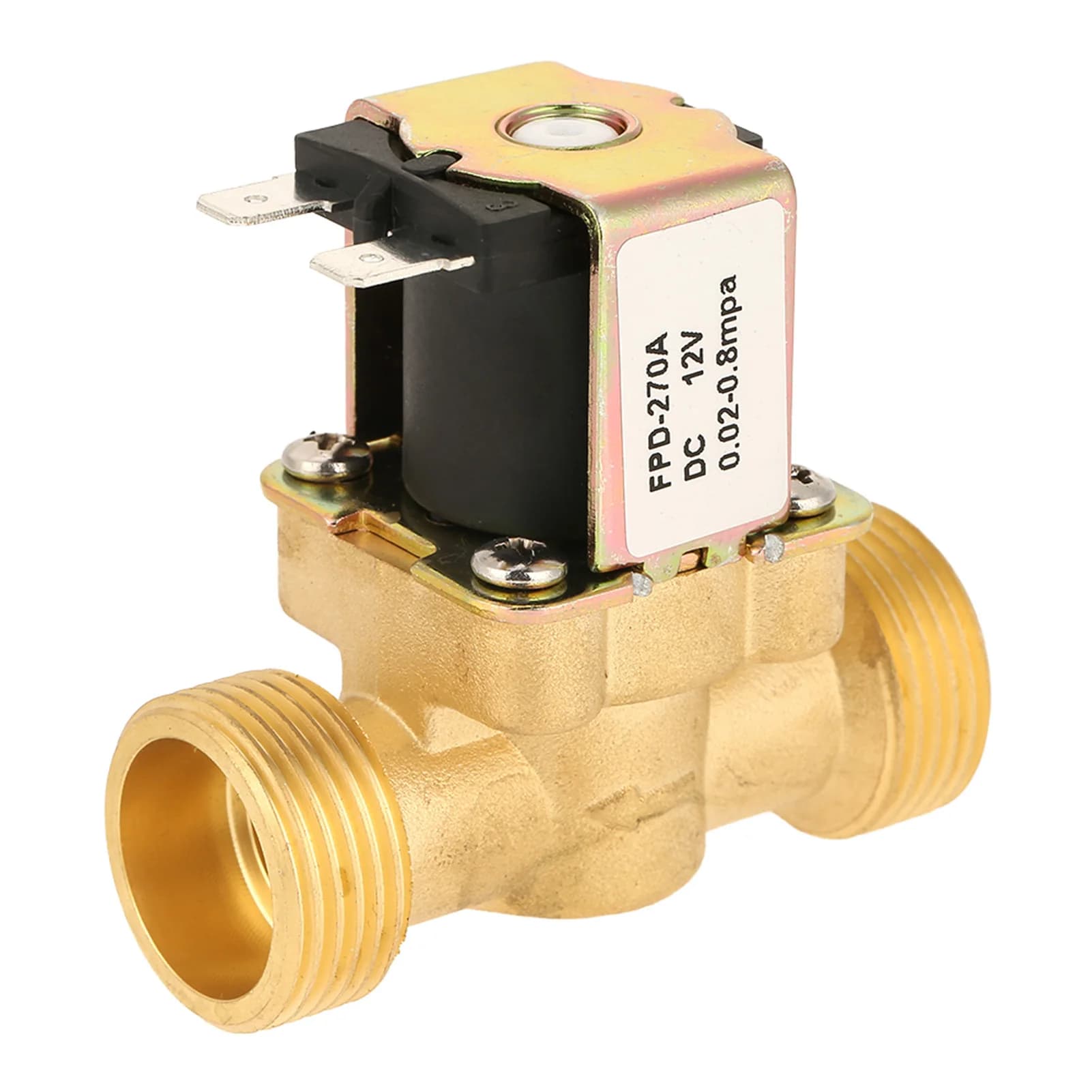 1pc DC12V G3/4 elettrovalvola elettrica in ottone chiusa normale per elettrovalvola acqua
