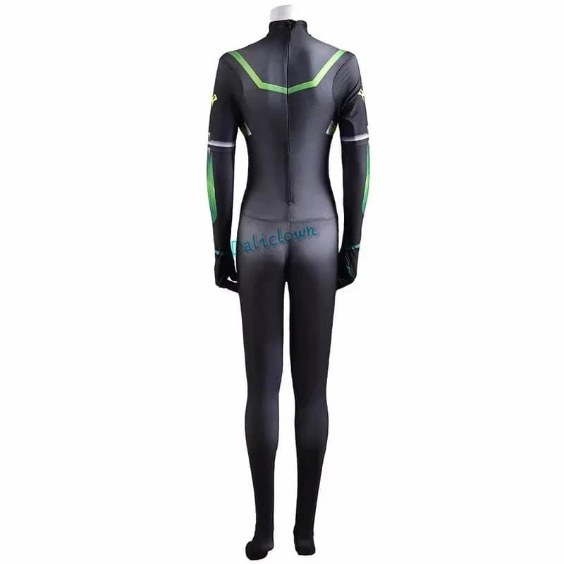 A;3\v,7'd/NewGame VALORANT Bodysuit Women Girls Snake Sabine Assasin Viper Cosplay Halloween Costume Wigx;4'v\7,h/