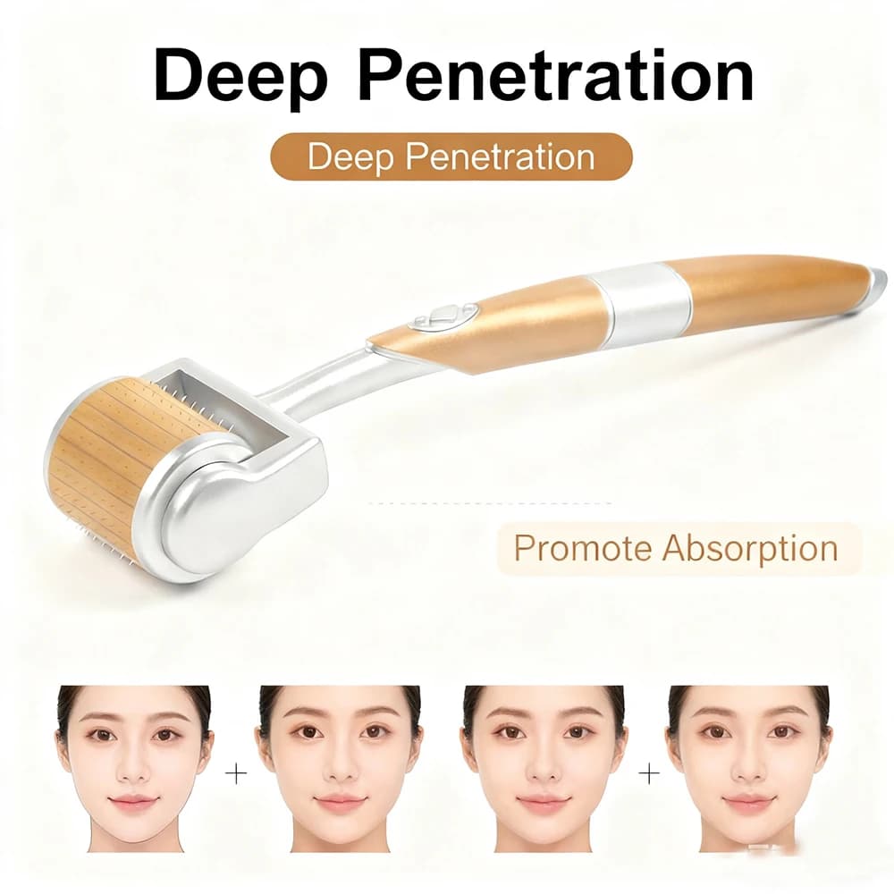 1 pz ZGTS 192 Ago Derma Roller Micro Ago Dermaroller Mesoterapia Cura del viso e Cicatrice per la perdita dei capelli Rimozione delle smagliature