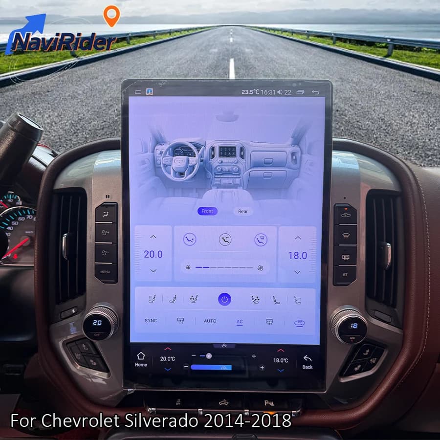 15.6" Android Multimedia Video Player For GMC Sierra Silverado 2020-2023 Car Autoradio Carplay Navigation GPS Stereo Head Unit