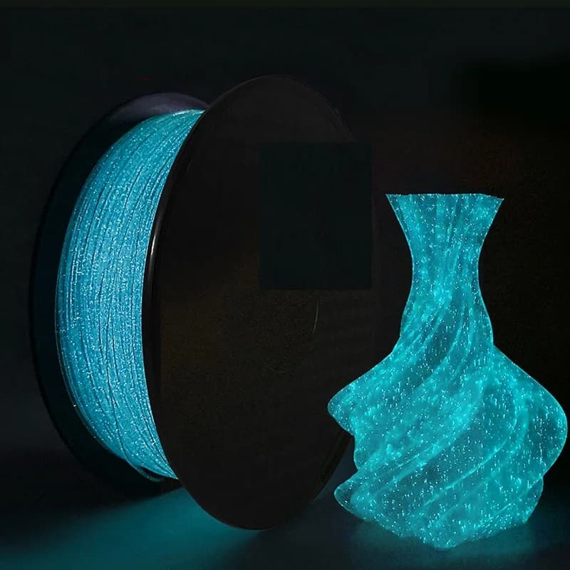 250G Filament PLA Bright 1.75mm Glow In The Dark Filament 3D Printer Plastic PLA 1.75mm 1KG 3D Printing Materials Green Blue