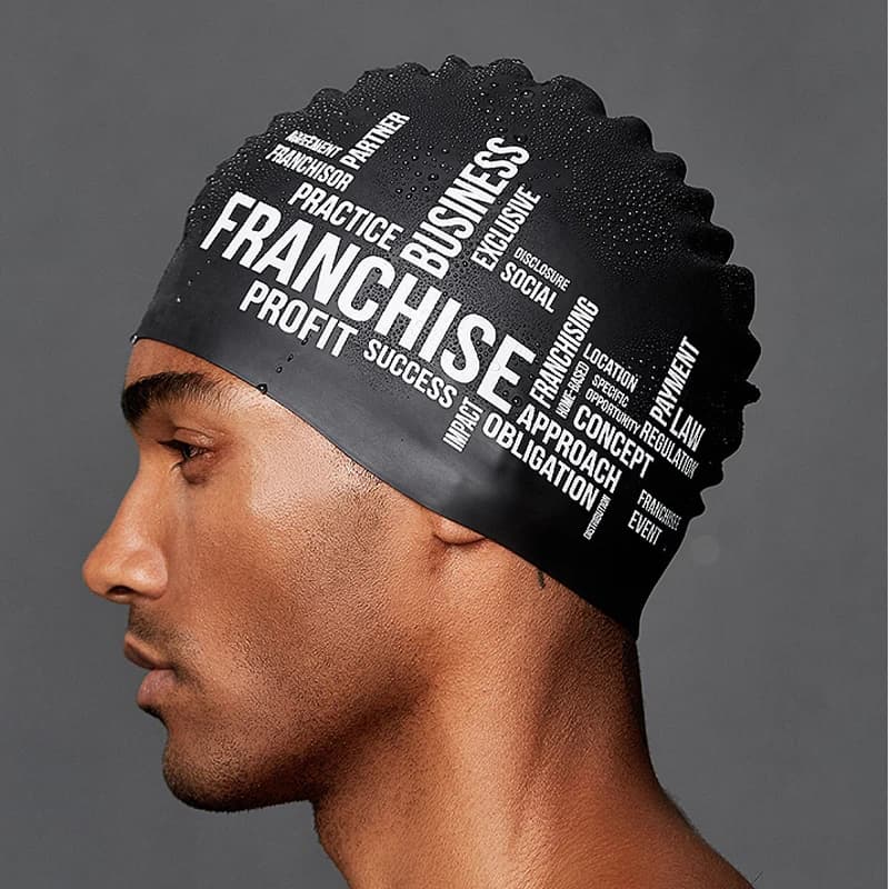 Unisex comfortable swim cap in large silica gel, accessories for women hats waterproof fish tail