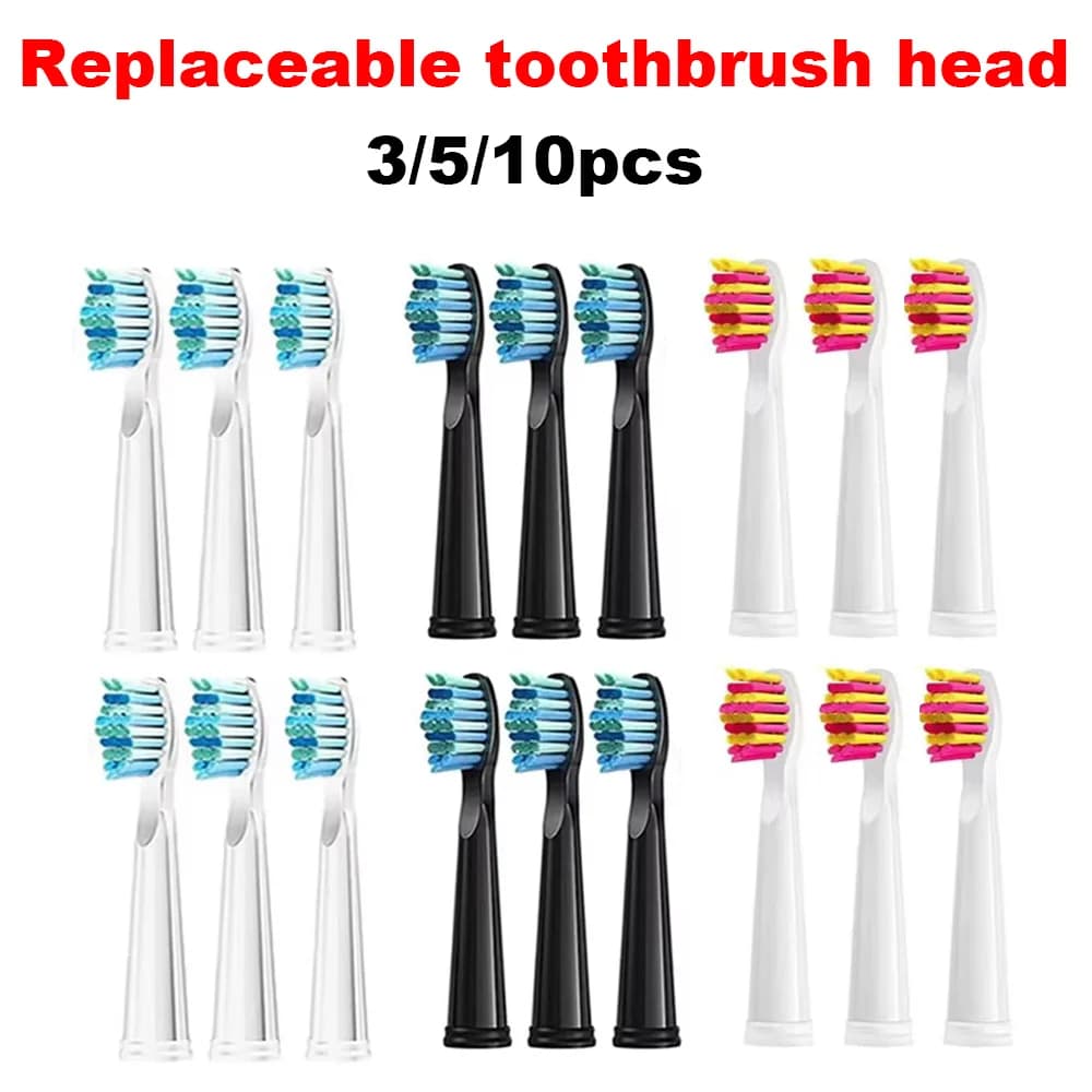 NEW 3/5/10 pieces Fairywill Replacement heads for toothbrush for FW-507/508/551/515/917/959/2011,FW-D1/D3/D7/D8 Electric toothbrush