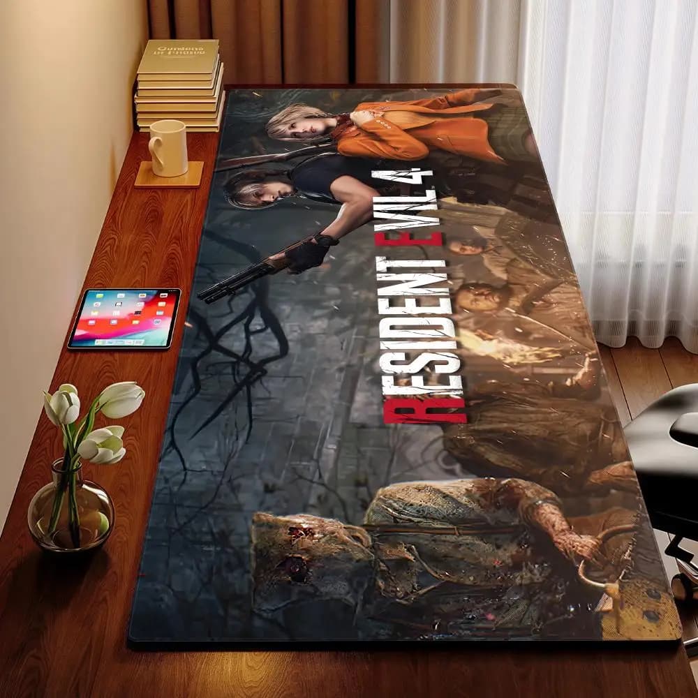 R-Resident Evil 4 Mouse Pad XXL Computer Accessories Large Keyboard Laptop Table Pad The New Product Gamer Gaming