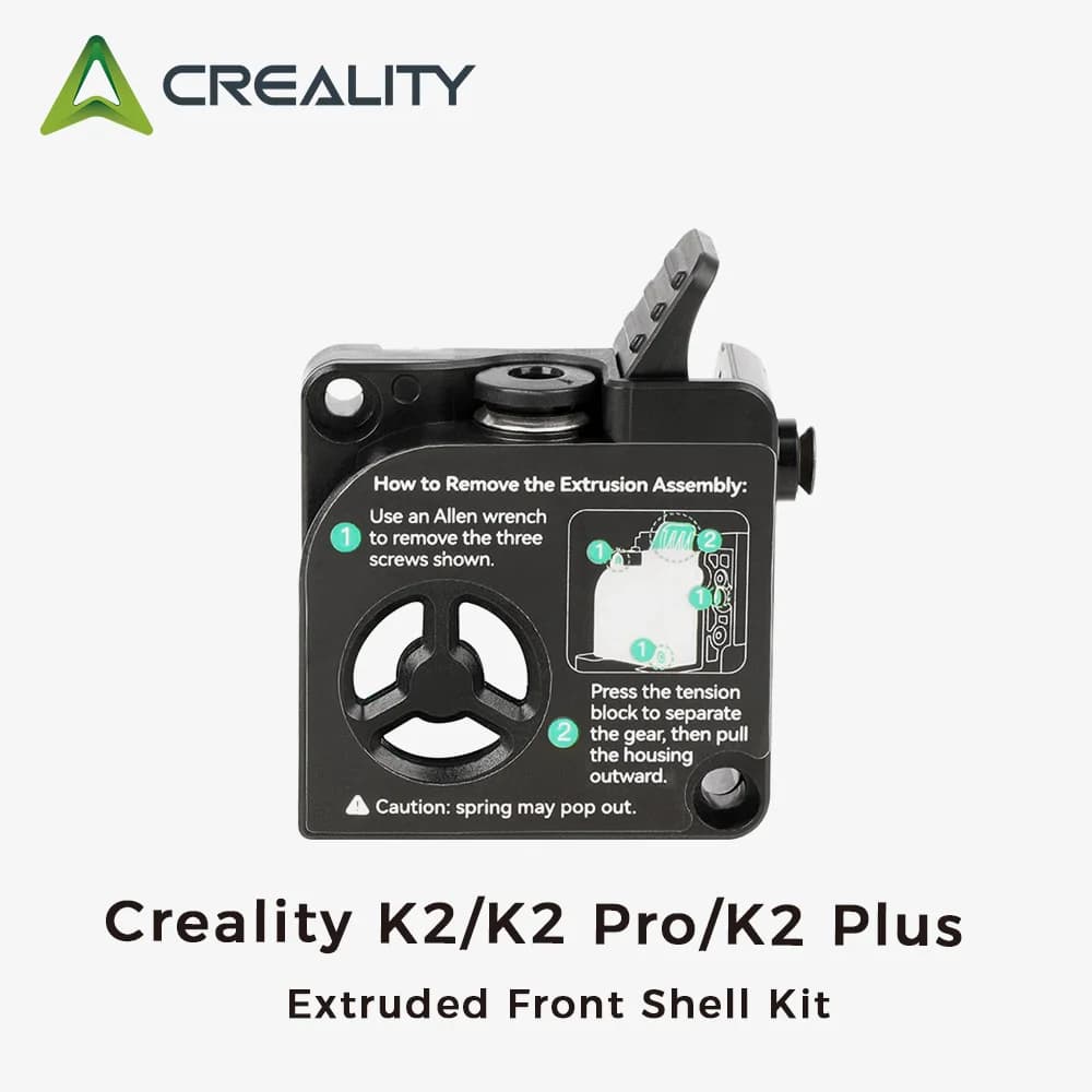 Creality K2/K2 Pro/K2 Plus Kit guscio anteriore estruso originale Parti della stampante 3D Kit guscio anteriore estruso