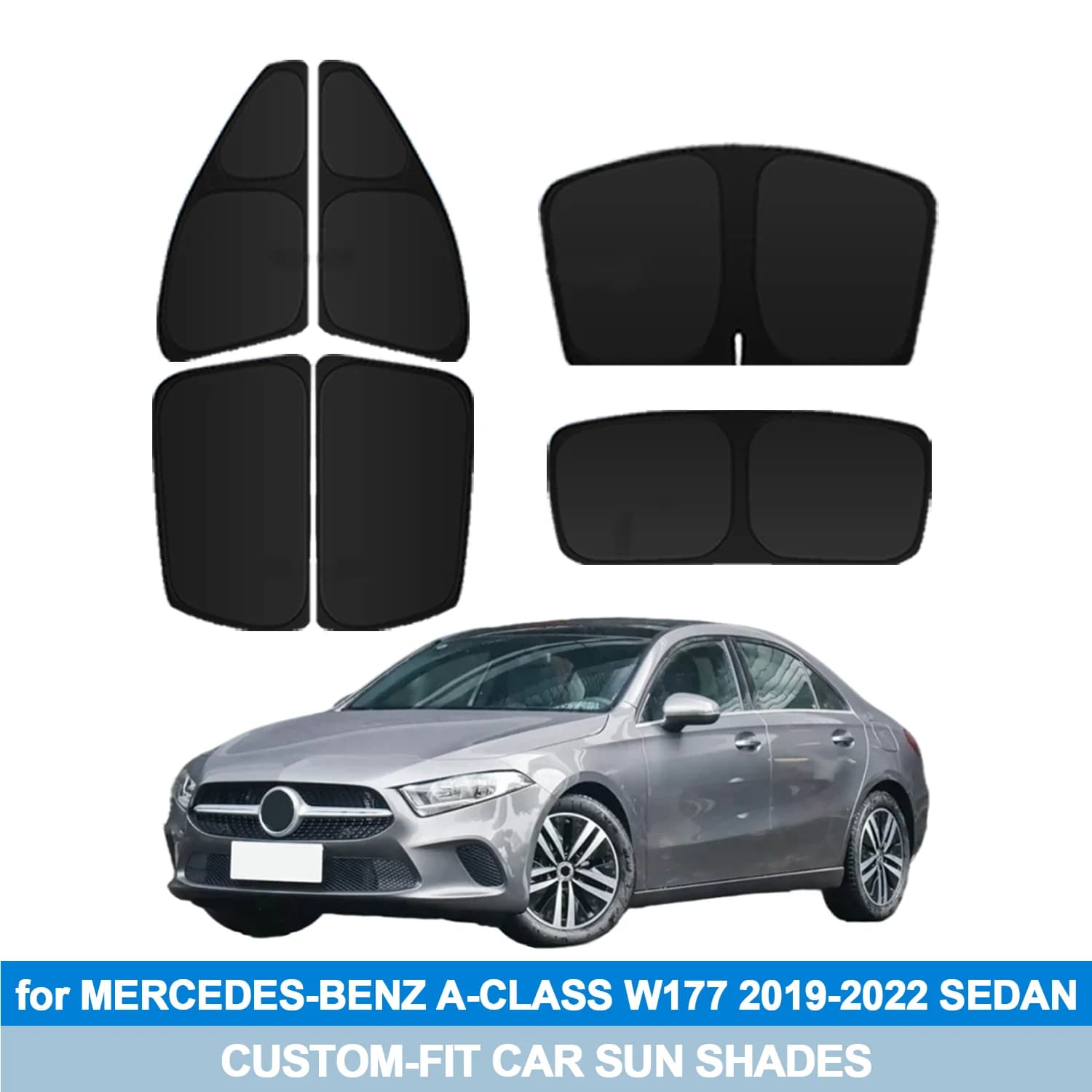 Per MERCEDES-BENZ CLASSE A W177 2019-2022 SEDAN Parabrezza Parasole Finestrini Laterali Shades Copertura Visiera Parasole Scudo Protezione Privacy