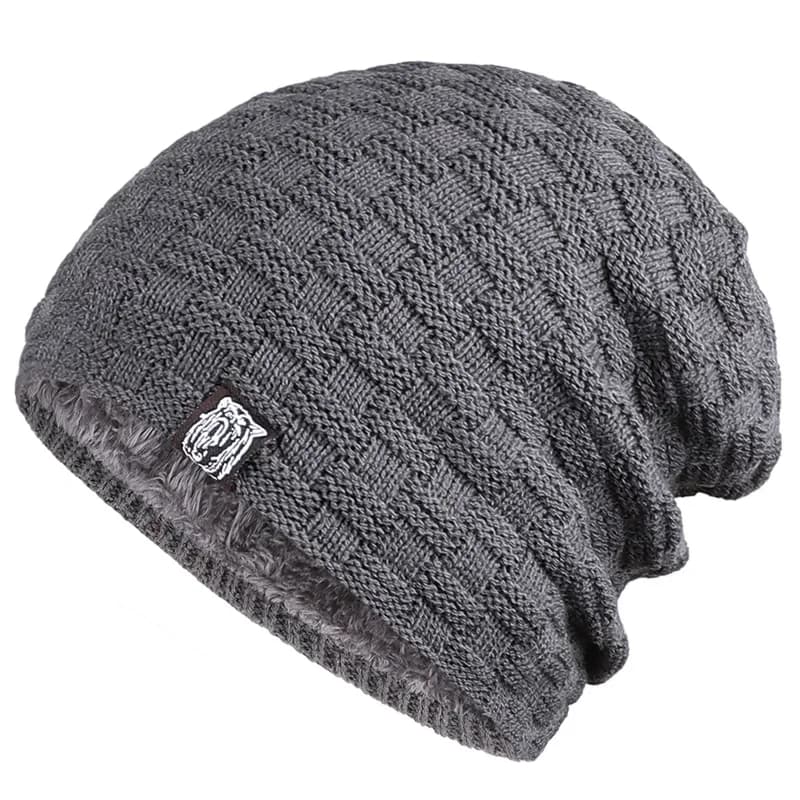 Berretti con fodera per cappello in peluche da uomo invernale Sport all'aria aperta Mantieni caldi Skullies lavorati a maglia