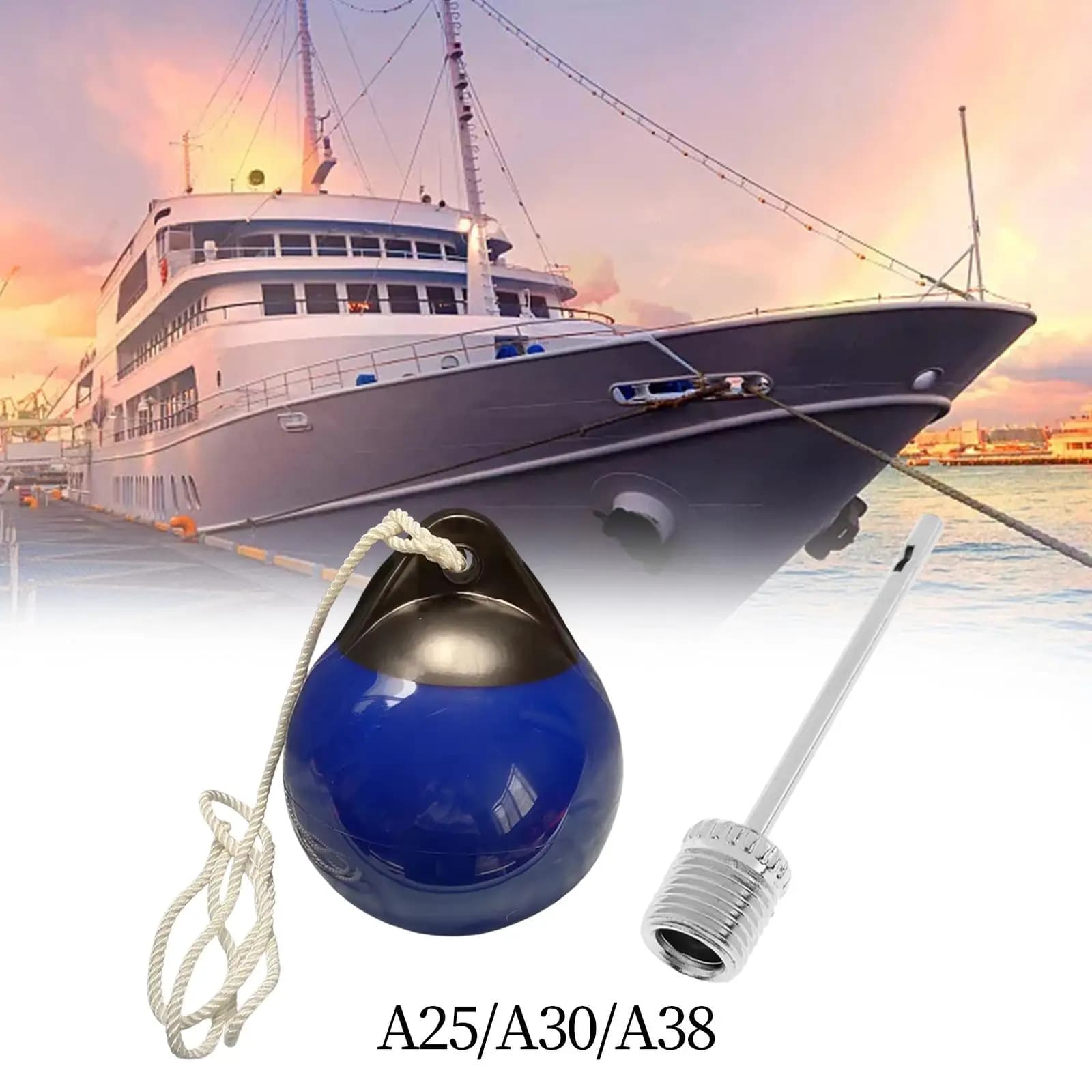 Boat Ball Marine Mooring Buoy Anchor Ball Protection with Inflator Round Anchor