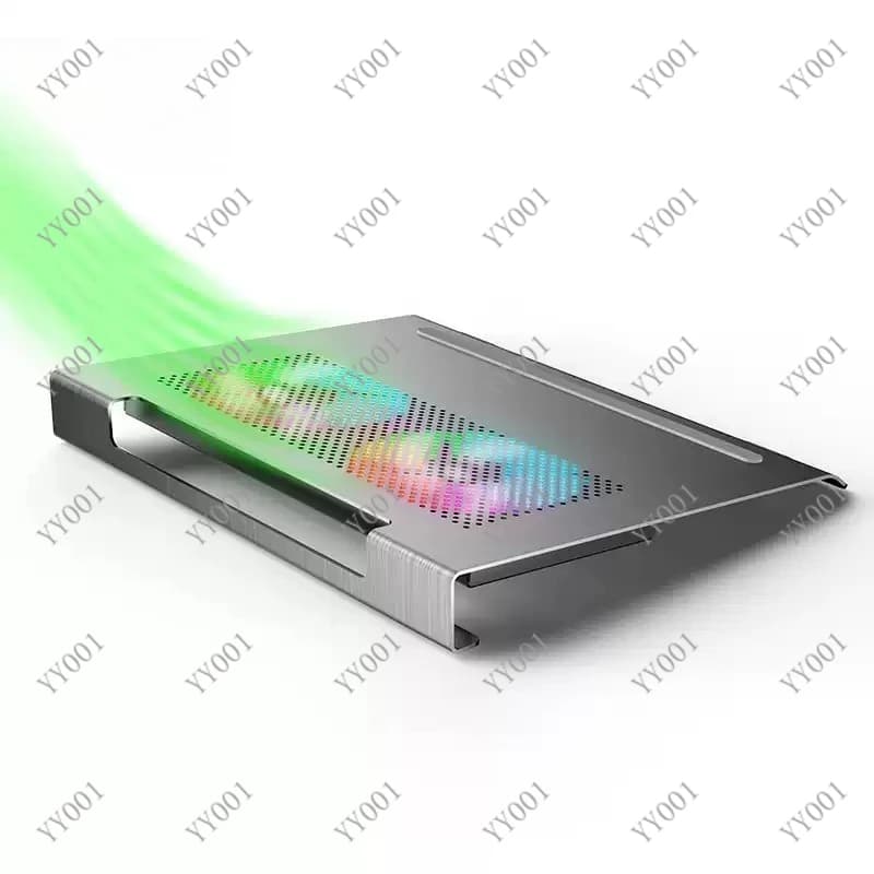 Supporto di Raffreddamento per Laptop in Lega di Alluminio Regolabile con Ventola per Notebook da Gaming da 17 Pollici