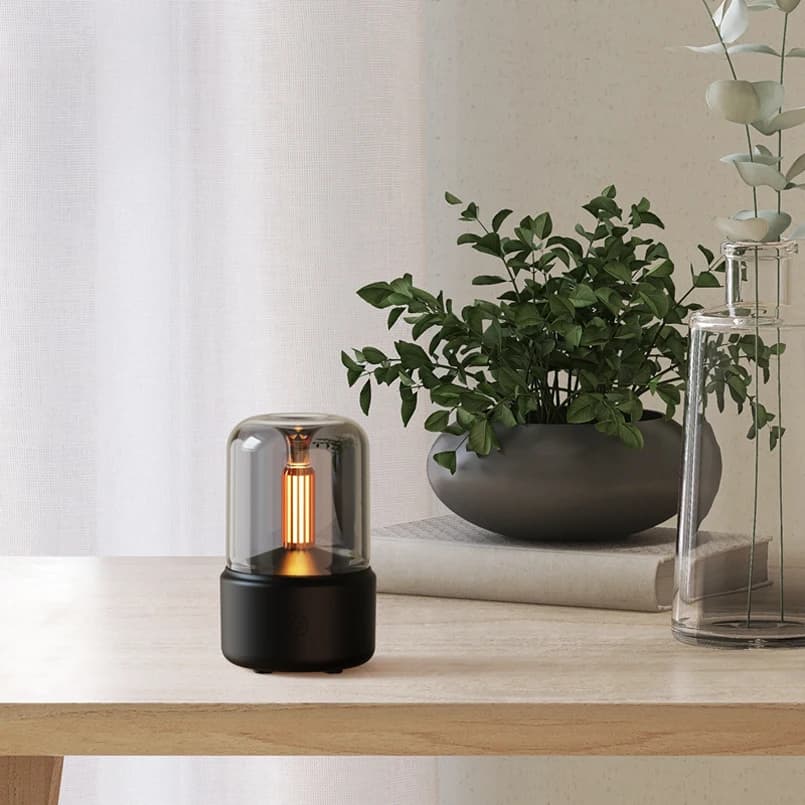 Mini diffusore per aromaterapia - Umidificatore per oli essenziali 3 in 1, deodorante per auto e luce notturna, regalo USB portatile per la casa, i viaggi