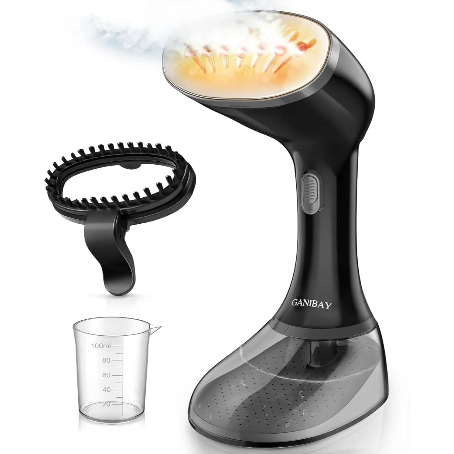 Vaporizzatore per Vestiti, 1800W Riscaldamento Rapido, Ferro da Stiro Portatile con Serbatoio da 380ml, 3 Impostazioni, Cavo da 3 Metri, Ferro da Stiro a Vapore da Viaggio