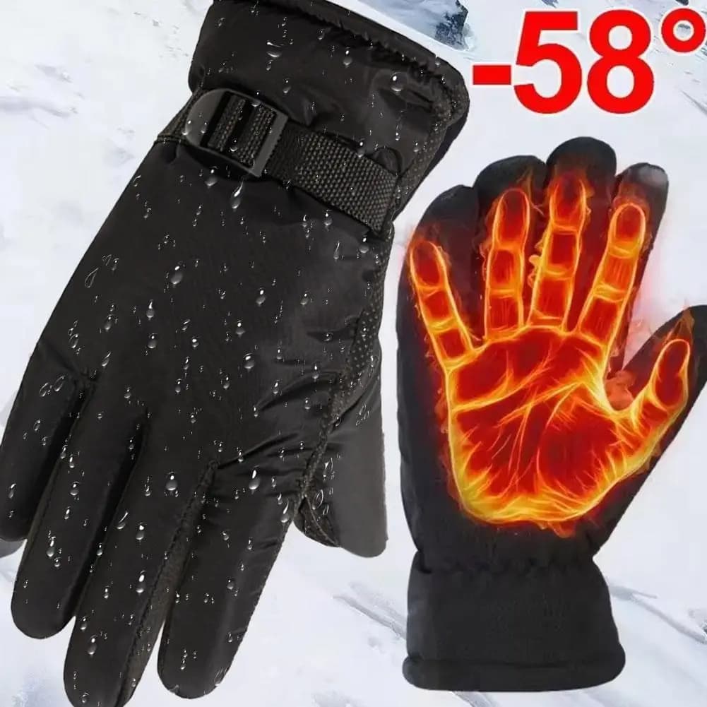Winter cycling gloves thickened by man outdoor waterproof ski riding motorcycle glove warm anti slip gloves thermal sports gloves