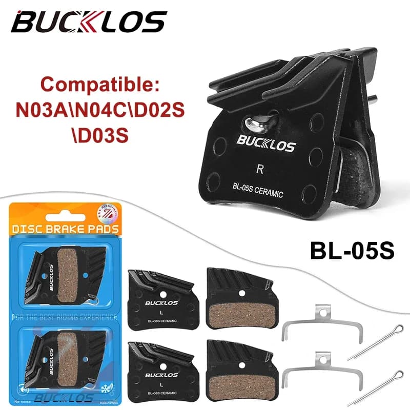 BUCKLOS pastiglie freno per bicicletta pastiglie freno a disco idrauliche per bici MTB in ceramica per SHIMANO N03A N04C D02S D03S parti del freno a disco per bici