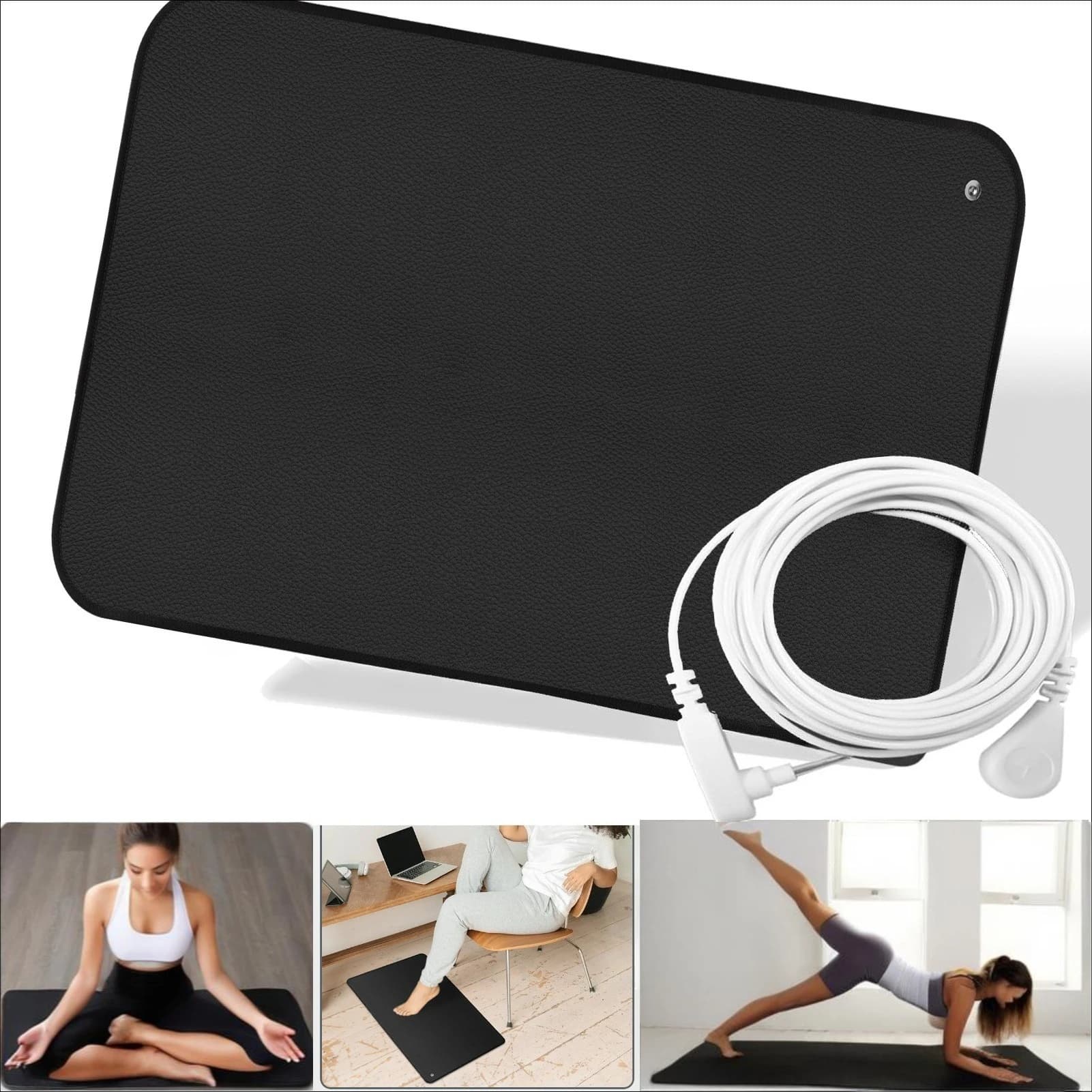 Grounding Mat in 6 Sizes Soft PU Mat to Improve Sleep Improved Circumulation Reduces Pain Home Yoga Mat Table Mat Desk Mat