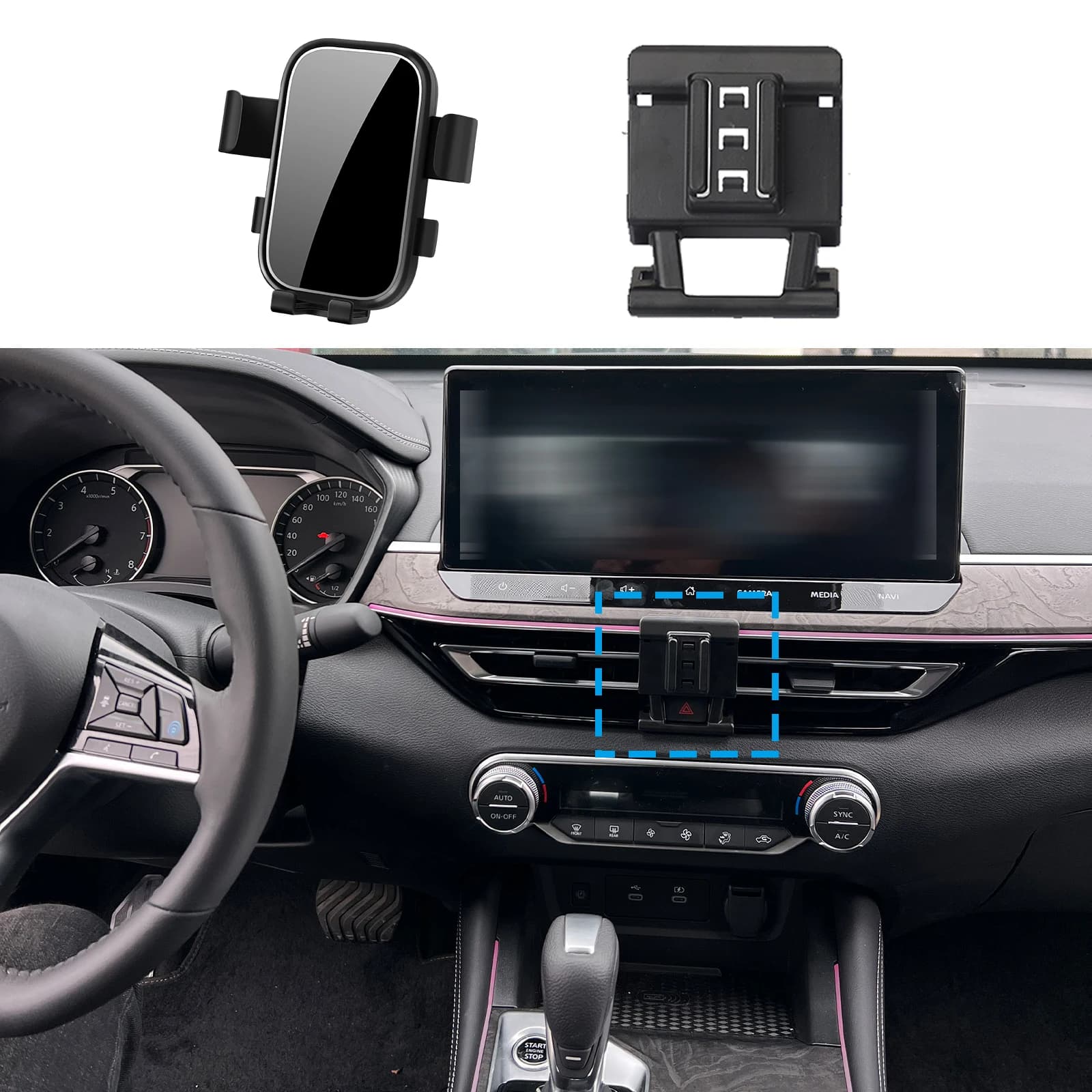 Per Nissan ALTIMA Teana Altima L34 2019 2020 2021 Auto Supporto Del Telefono Mobile Del Basamento Auto GPS Staffa di Navigazione Accessori