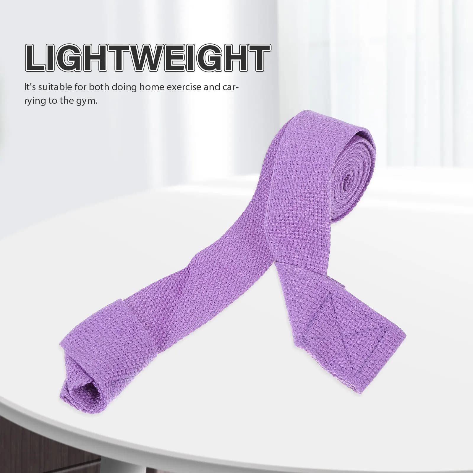 Carpet transport strap, multipurpose portable elastic band for the transport of yoga mat, robust gym workout band, yoga equipment