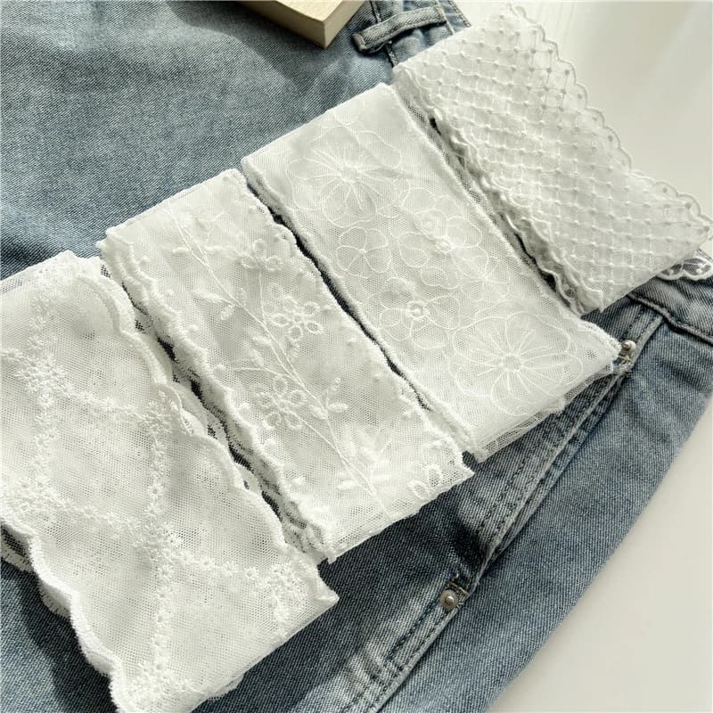 &Sweet Lace Belt For Women To Match Skirts And Jeans, White Silk Belt, Long Silk Scarf, Suitable For Daily Wear
