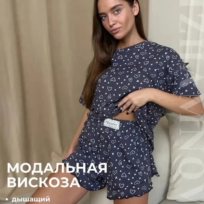 Short Sleeve Sleepwear Women Pajamas Home Wear Women's Summer Pajamas for Lady Pyjama Set Woman Pyjamas 2 Piece Set Pajama Sets