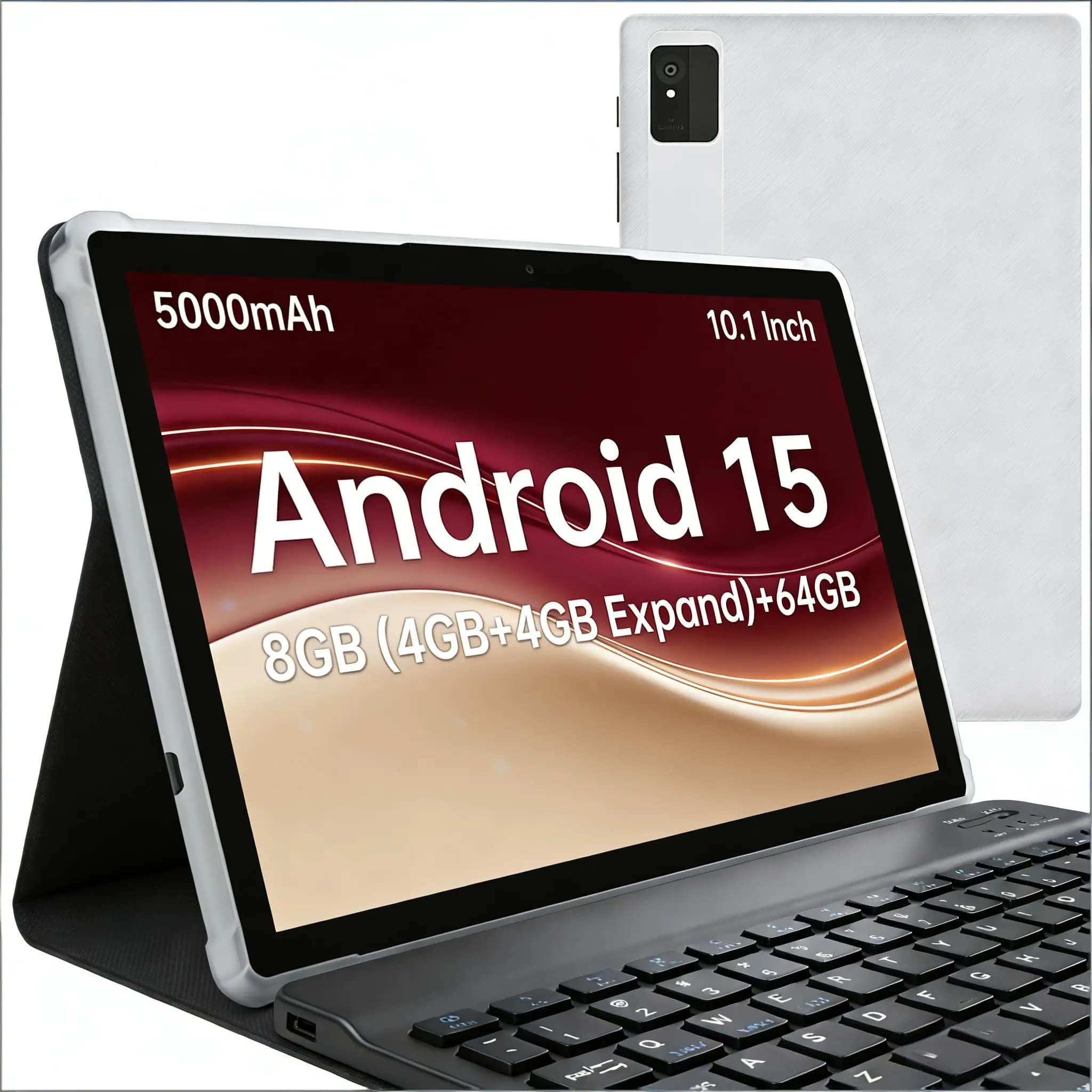 Tablet PC Android 15 Paitanry 10 Inch HD IPS Touch Screen Octa Core 8GB RAM 64GB ROM WiFi Bluetooth Tablet for Students and Learning, Gift Idea