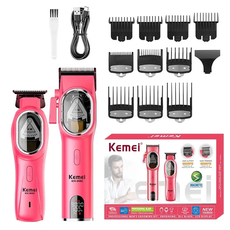 Kemei 8502 Barbiere Haircut and Trimmer Man Professional Electric Cordless Hair Barba Trimmer Finishing Haircutting Machine