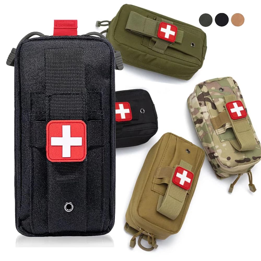 Kit di pronto soccorso Custodia medica EDC Borsa tattica MOLLE Borsa medica esterna Marsupio Porta laccio emostatico 1000D