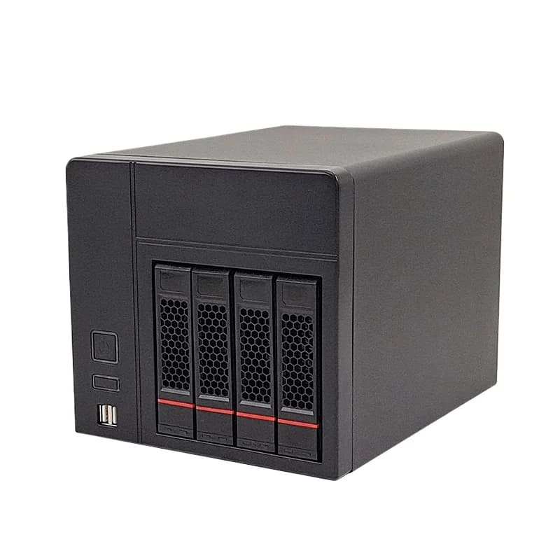 Custodia per disco rigido senza viti senza attrezzi Custodia per server di archiviazione Nas a 4 alloggiamenti per HDD